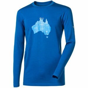 Progress MAGAR TREK Pánské Merino triko, modrá, velikost XL