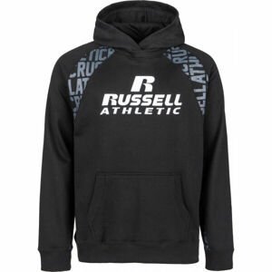 Russell Athletic PULLOVER HOODY Pánská mikina, Černá,Bílá, velikost S