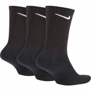 Nike EVERYDAY CUSH CREW 3PR U Ponožky, černá, velikost 42-46
