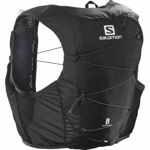 Salomon ACTIVE SKIN 8 SET Běžecká vesta, černá, velikost M