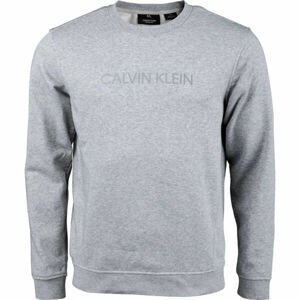 Calvin Klein PULLOVER Pánská mikina, šedá, velikost L
