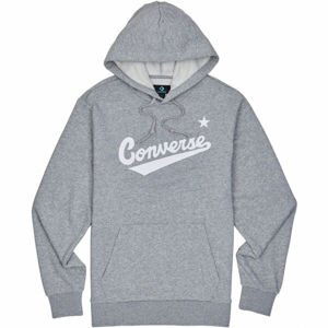 Converse FLEECE SCRIPTED LOGO PULLOVER HOODIE  L - Pánská mikina