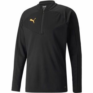 Puma INDIVIDUALFINAL 1/4 ZIP TRAINING TOP Pánská fotbalová mikina, černá, velikost