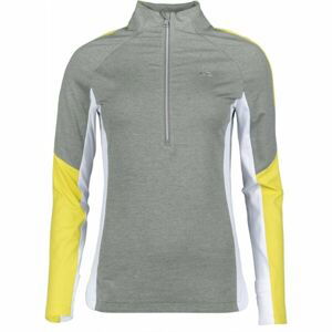 Kjus RACE MIDLAYER HALF-ZIP Dámská střední vrstva, šedá, velikost XL