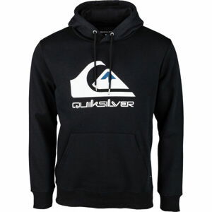 Quiksilver BIG LOGO HOOD Pánská mikina, černá, velikost S