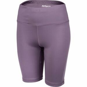 Fitforce SANTENA Dámské fitness šortky, fialová, velikost L