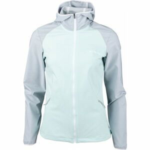 Columbia HEATHER CANYON HOODDED JACKET Dámská softshelová bunda, Světle zelená,Šedá,Bílá, velikost M