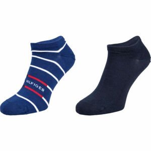 Tommy Hilfiger MEN SNEAKER 2P BRETON STRIPE Pánské ponožky, tmavě modrá, velikost 39-42