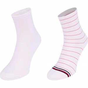 Tommy Hilfiger WOMEN SHORT SOCK 2P PREPPY Dámské ponožky, růžová, velikost 35-38