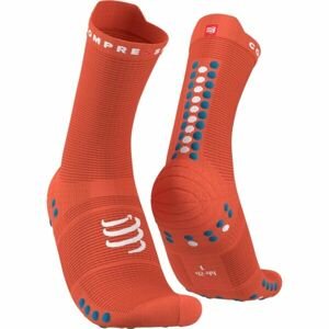 Compressport PRO RACING SOCK v4.0 RUN HIGH Běžecké ponožky, oranžová, velikost T2
