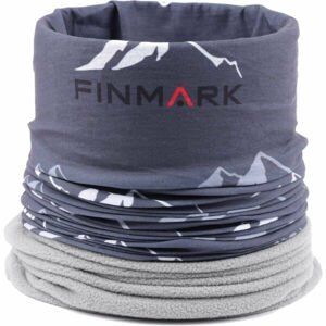 Finmark FSW-114 Multifunkční šátek, Tmavě šedá,Černá, velikost