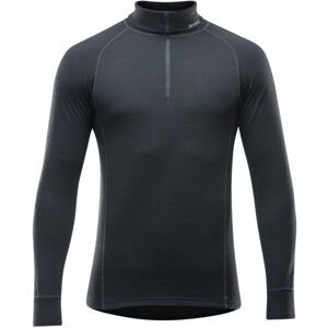 Devold DUO ACTIVE MAN ZIP NECK Pánský vlněný rolák, černá, velikost XXL