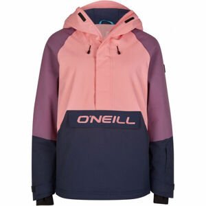 O'Neill ORIGINALS ANORAK Dámská lyžařská/snowboardová bunda, Růžová,Fialová, velikost XL