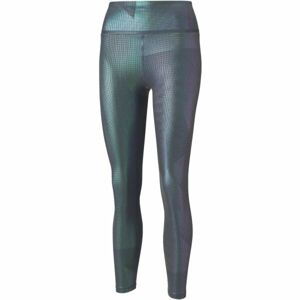 Puma STARDUST CRYSTALLINE HIGH WAIST 7/8 TIGHT Dámské 7/8 legíny, stříbrná, velikost S