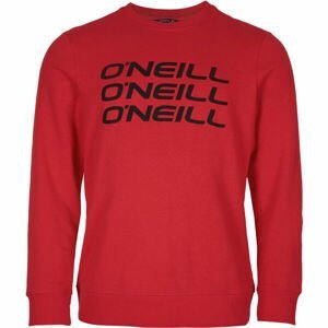 O'Neill TRIPLE STACK CREW SWEATSHIRT Pánská mikina, červená, velikost S