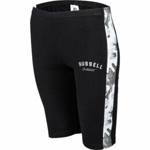 Russell Athletic BIKE PRINT SHORT Dámské šortky, černá, velikost L