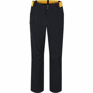 Hannah NIGUEL II Pánské kalhoty, Černá,Žlutá, velikost XL