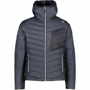 CMP MAN HYBRID JACKET FIX HOOD Pánská hybridní bunda, černá, veľkosť 52