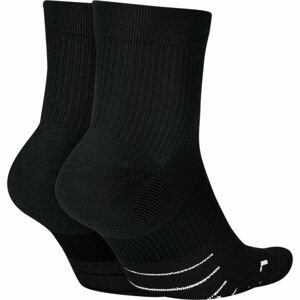 Nike MIKE MULTIPLIER Unisexové ponožky, Černá,Bílá, velikost M
