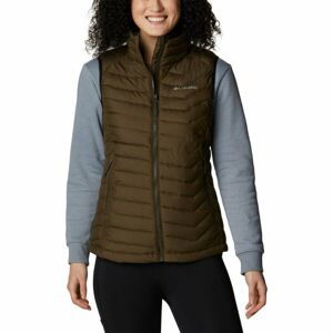 Columbia POWDER LITE VEST Dámská vesta, khaki, velikost L