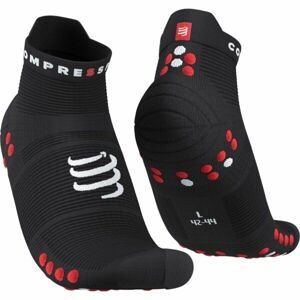 Compressport PRO RACING SOCKS V4.0 RUN Běžecké ponožky, Černá,Bílá,Červená, velikost T1