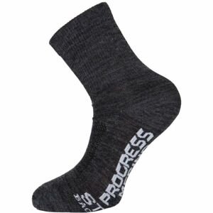 PROGRESS MANAGER MERINO LITE Ponožky s merino vlnou, tmavě šedá, velikost 35-38