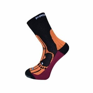 PROGRESS MERINO Turistické ponožky s merinem, černá, velikost 6-8