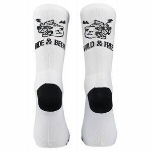 Northwave RIDE & BEER Pánské cyklo ponožky, bílá, velikost L