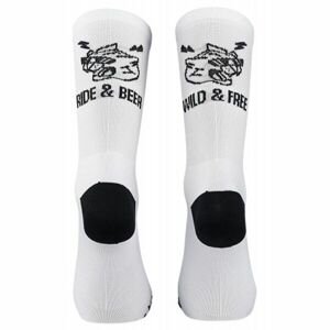 Northwave RIDE & BEER Pánské cyklo ponožky, bílá, veľkosť 36-39