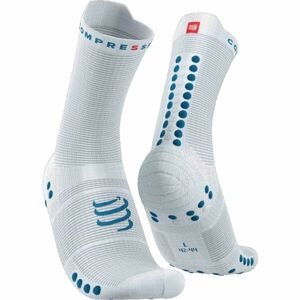 Compressport PRO RACING SOCK v4.0 RUN HIGH Běžecké ponožky, bílá, veľkosť 35-38