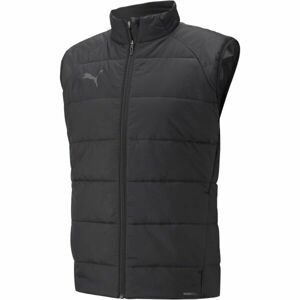 Puma TEAM LIGA VEST JACKET Fotbalová bunda, černá, velikost XS