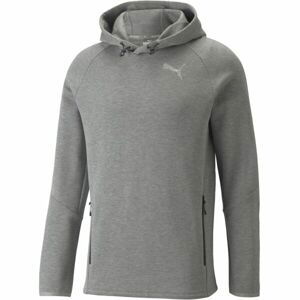 Puma EVOSTRIPE HOODIE Sportovní mikina, šedá, velikost XXXL