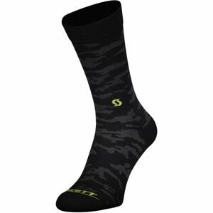 Scott TRAIL CAMO CREW Ponožky, černá, veľkosť 39-41