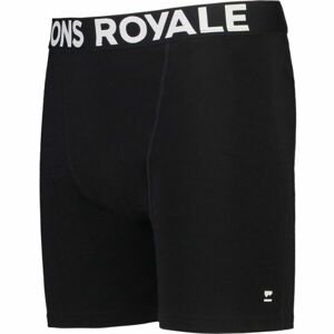MONS ROYALE HOLD'EM Pánské boxerky z merino vlny, Černá, velikost XL
