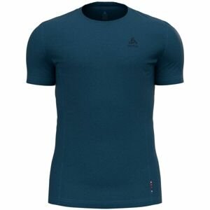 Odlo SUW MEN'S TOP CREW NECK S/S NATURAL+ LIGHT Pánské tričko, tmavě modrá, velikost M