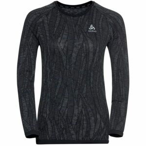 Odlo W BLACKCOMB LIGHT ECO BI TOP CREW NECK L/S Dámské funkční tričko s dlouhým rukávem, černá, velikost XS