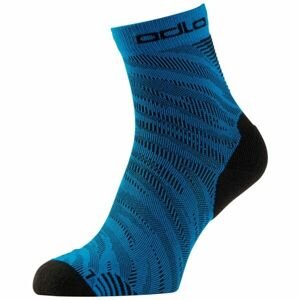 Odlo CERAMICOOL RUN GRAPHIC 2PCS SOCKS QUARTER Ponožky, modrá, velikost 36-38