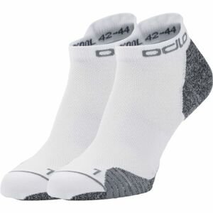 Odlo CERAMICOOL RUN 2 PACK SOCKS SHORT Ponožky, bílá, velikost 36-38