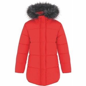 Loap TOMKA Dívčí zimní kabát, červená, velikost 112-116