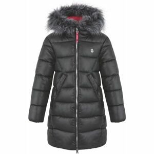 Loap INTIMOSS Dívčí zimní kabát, černá, velikost 112-116