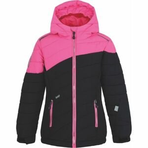 Loap FULKA Dívčí lyžařská bunda, černá, velikost 134-140