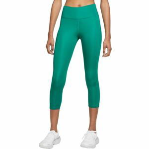 Nike DF FAST CROP W Dámské běžecké legíny, zelená, velikost S