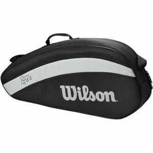 Wilson FEDERER TEAM 3 Tenisová taška, černá, velikost UNI