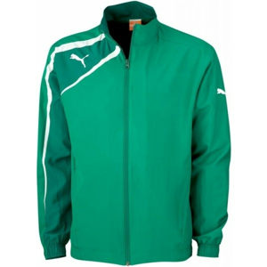 Puma SPIRIT WOVEN JACKET JR zelená 152 - Dětská sportovní bunda