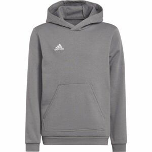 adidas ENT22 HOODY Y Juniorská fotbalová mikina, šedá, velikost 140