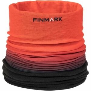 Finmark FSW-239 Multifunkční šátek s fleecem, oranžová, velikost UNI