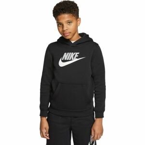 Nike SPORTSWEAR CLUB FLEECE Dětská mikina, černá, veľkosť S