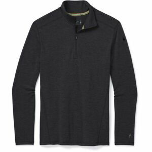 Smartwool M CLASSIC THERMAL MERINO BL 1/4 ZB Pánské triko, tmavě šedá, veľkosť M