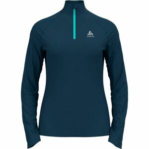 Odlo W MID LAYER 1/2 ZIP ESSENTIALCERAMIWARM Dámská funkční mikina, tmavě modrá, velikost M