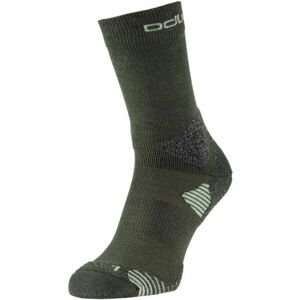 Odlo SOCKS CREW PRIMALOFT HIKE Ponožky, zelená, velikost 36-38